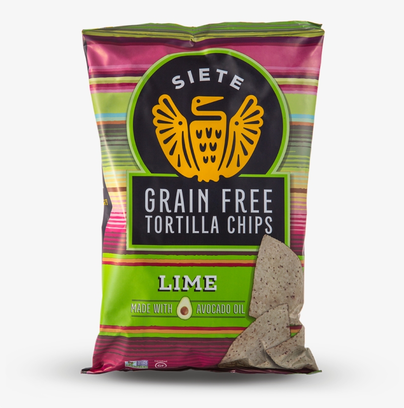 Lime Grain Free Tortilla Chips 5oz - Siete Grain Free Tortilla Chips, transparent png