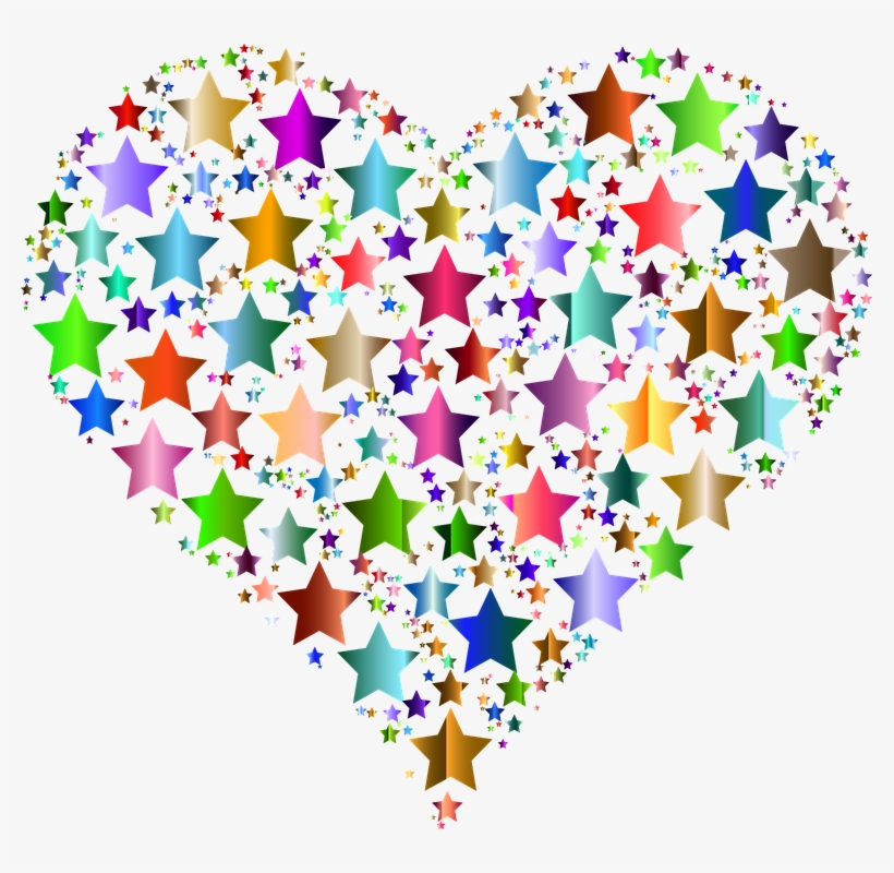 Heart, Love, Passion, Romance, Valentine, Stars Mutter - Colorful Hearts Transparent Background, transparent png