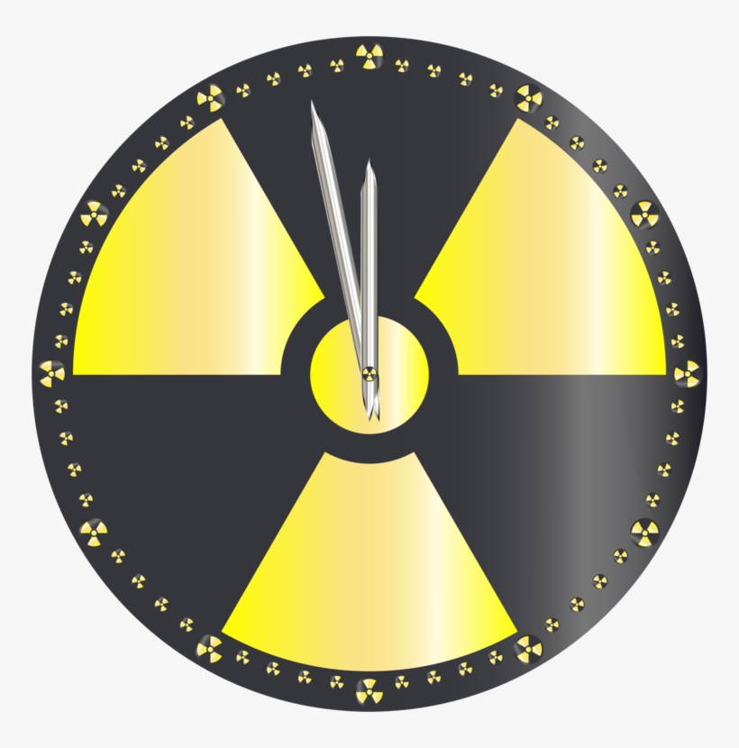 Radioactive Decay Nuclear Power Hazard Symbol Sticker - Nuclear Clipart, transparent png