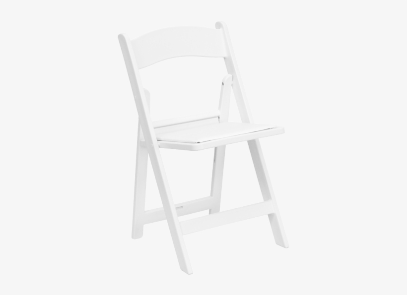 Chair, Folding White Wedding Chair With Pad - Hercules Series 1000 Lb. Capacity White Resin Folding, transparent png