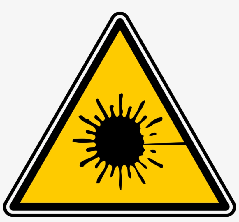 Laser Tag Symbol Download Radiation - Simbolo De Radiacion Laser, transparent png