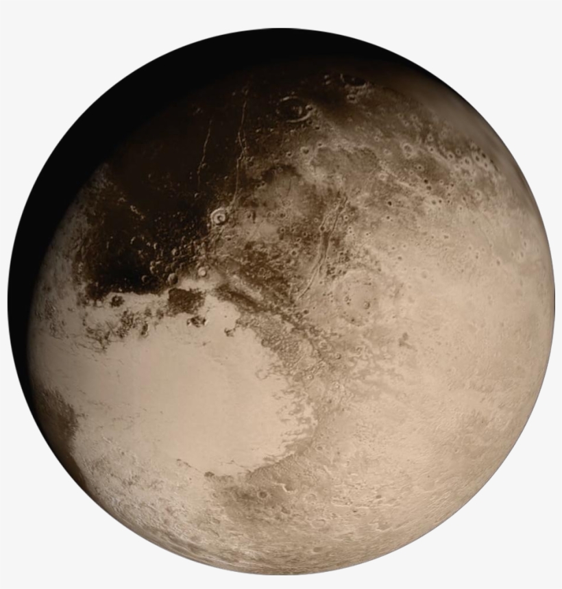 Pia19873 Pluto Newhorizons Flyingpastimage 20150714 - Astronomy Today Volume 1: The Solar System [book], transparent png