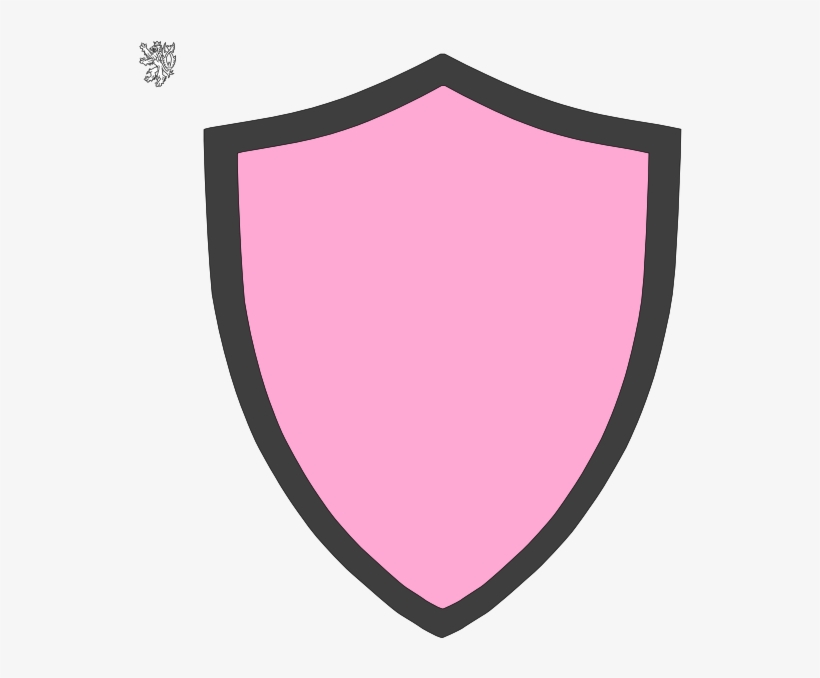 And Grey Clip Art At Clker Com - Pink Shield Png, transparent png