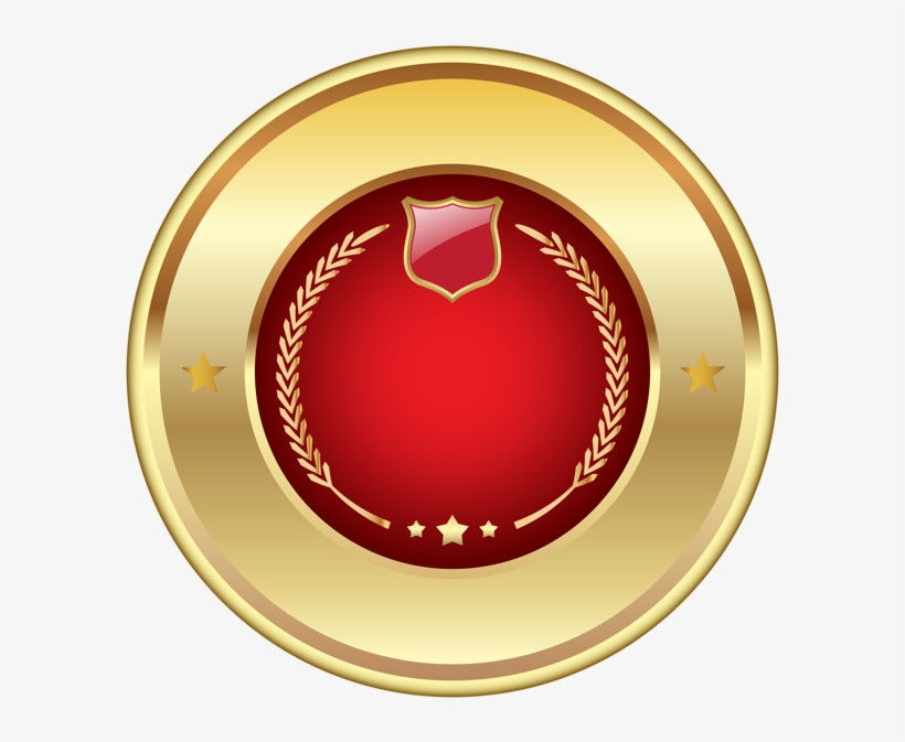 Seal Badge Red Png Transparent Clip Art Image - Green Badges Png, transparent png