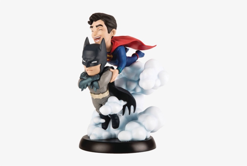 Q-fig Worlds Finest Max Toons Figure - Q Fig Batman Superman, transparent png