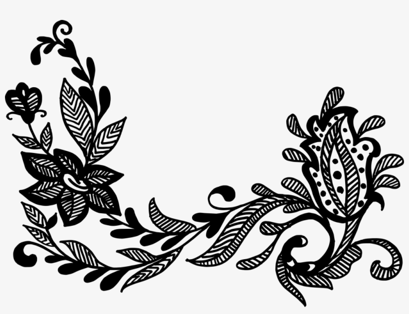 16 Flower Corner Vector Vol - Portable Network Graphics, transparent png