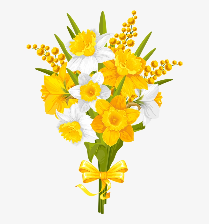 Png Flowers Clip - Clipart Yellow Flower Vase, transparent png