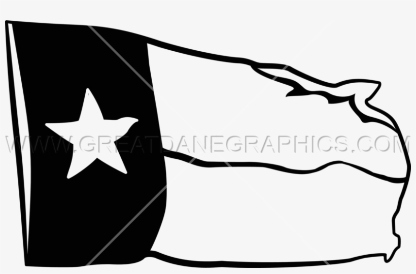 Clip Art Transparent Library Flag Production Ready - Texas Flag Black And White Clipart, transparent png