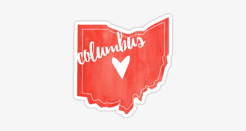 Also Buy This Artwork On Stickers, Apparel, Phone Cases, - Ohio, transparent png