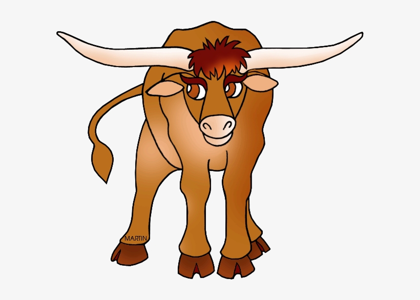 Texas - Long Horned Cattle Clipart, transparent png
