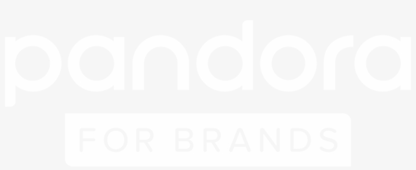 Pandora Advertising White - Logo, transparent png