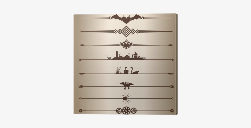 Decorative Lines Dividers - Illustration, transparent png