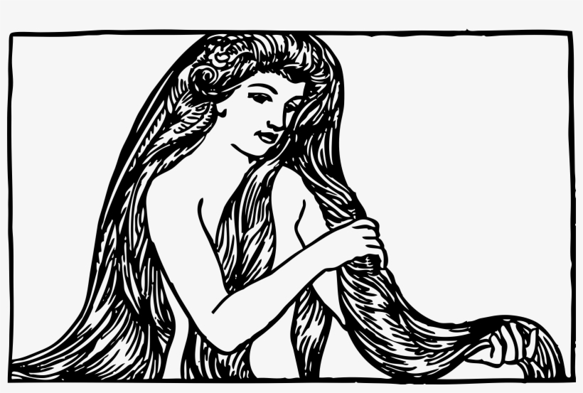 This Free Icons Png Design Of Maiden With Long Hair, transparent png