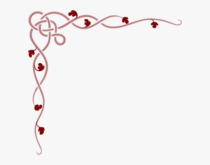 Clip Arts Related To - Corner Border Png Red, transparent png