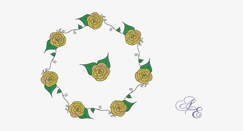 Rose Vine Circle Large - Rose, transparent png