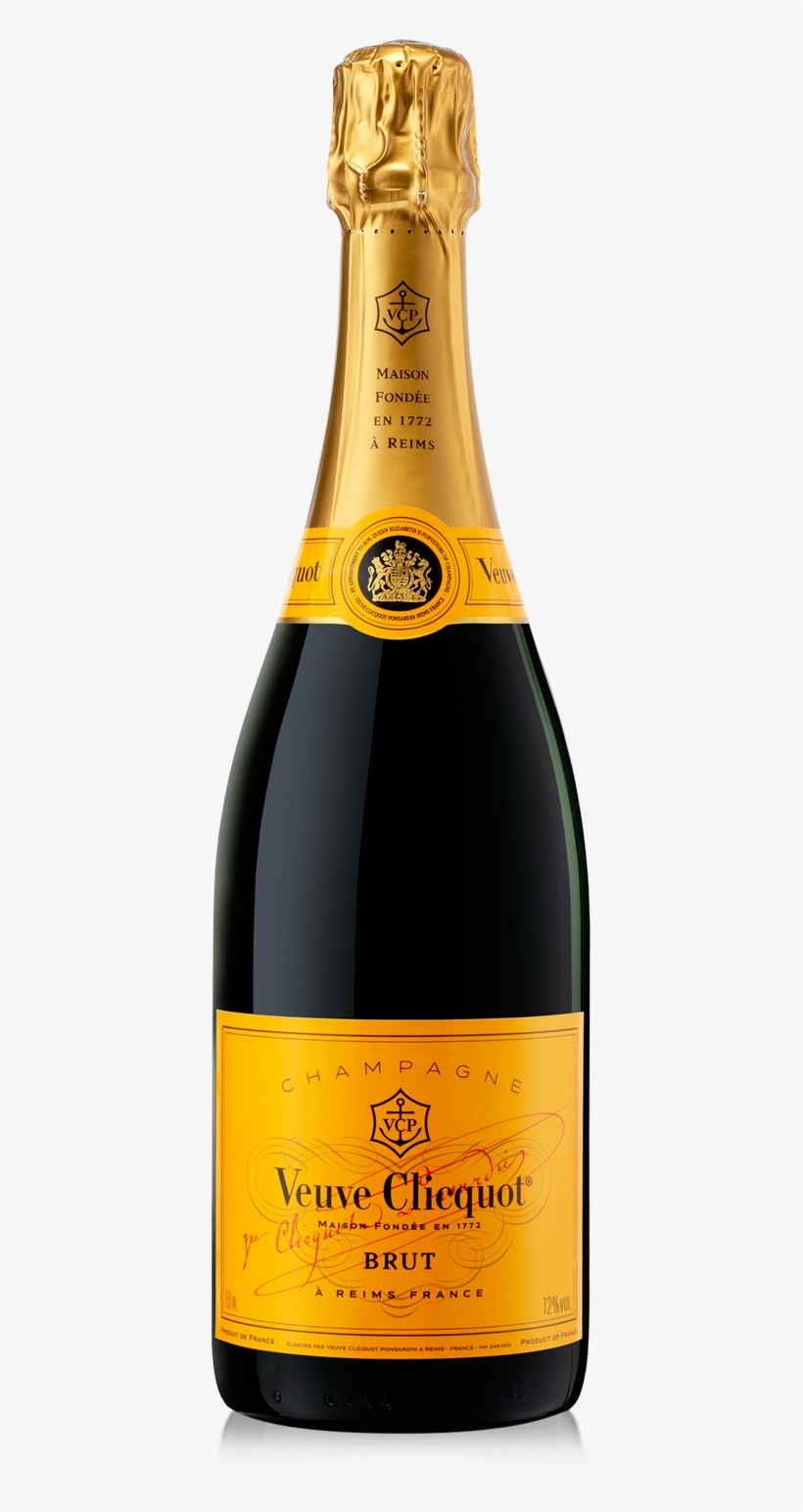 Bouteille Champ Yellow Prod - Veuve Clicquot Brut Yellow Label Champagne 75cl, transparent png