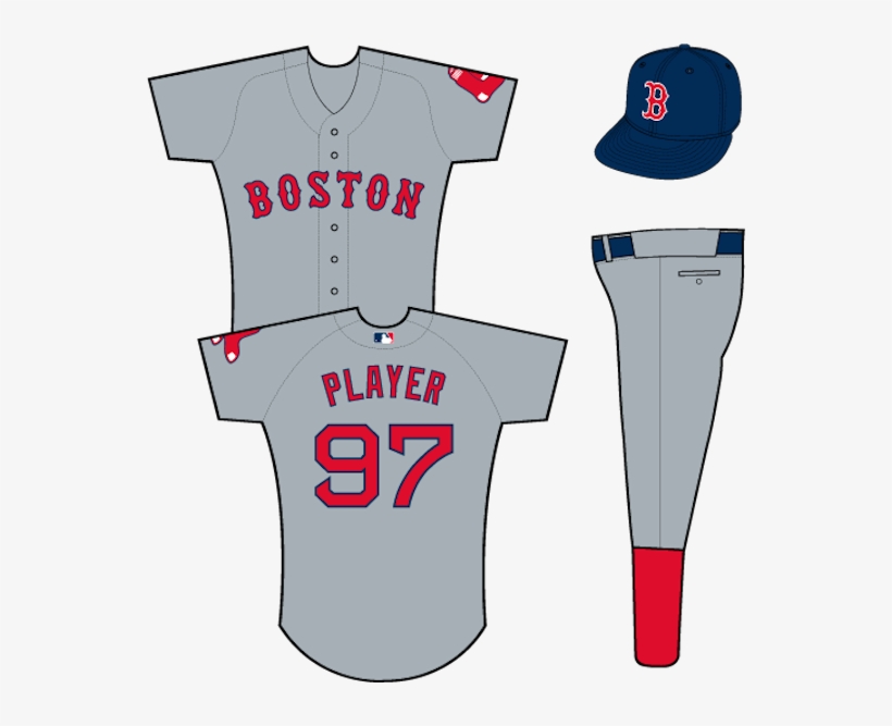 Not Long Ago, The Red Sox Ditched The Blue Lettering - Boston Red Sox Gray Uniform, transparent png