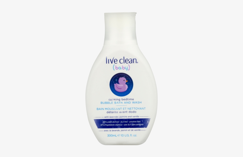 Live Clean Baby Calming Bedtime Bubble Bath, 10 Oz - Live Clean Baby Calming Bedtime Bubble Bath, transparent png