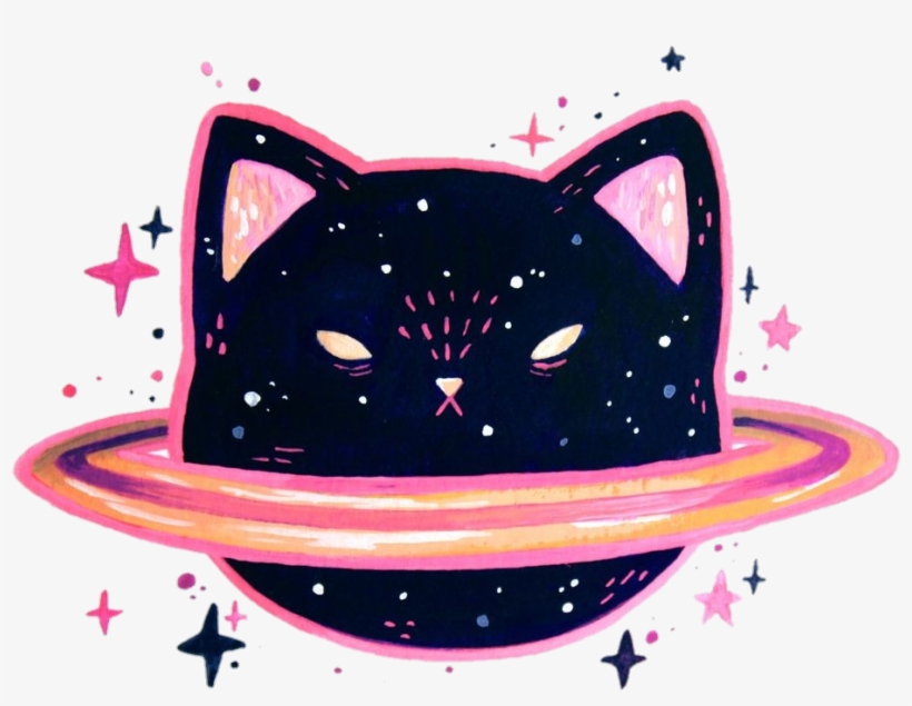 Jupiter Clipart Cute - Gato Espacial Kawaii, transparent png