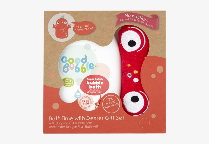 Bath Time With Dexter Gift Set - Good Bubble Super Bubbly Bubble Bath With Dragon Fruit, transparent png