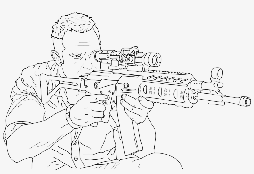 Vector Free Library Sniper Rifle At Getdrawings Com, transparent png