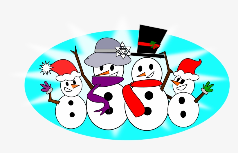 Medium Image - Clipart Snowman Family, transparent png
