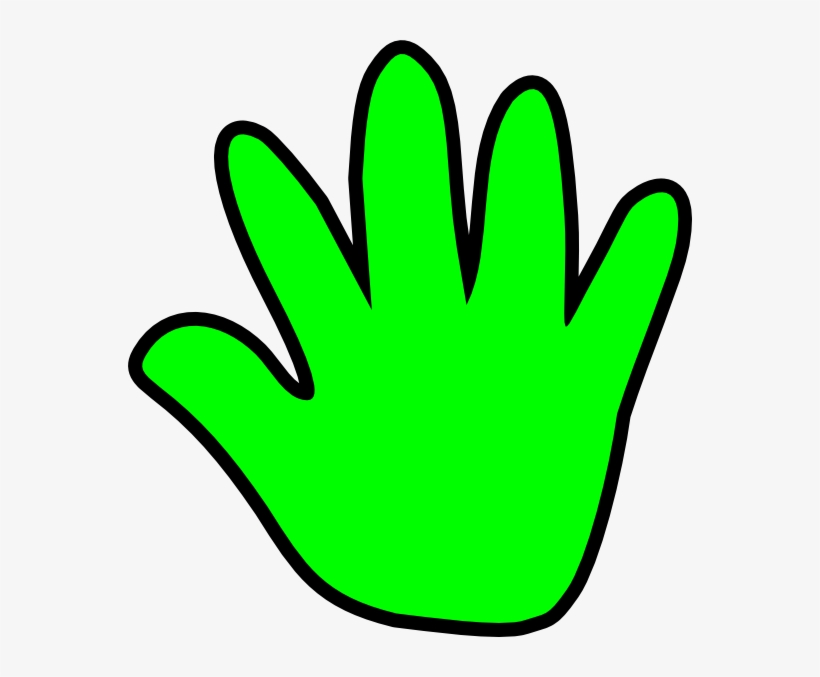 How To Set Use Child Handprint Green Clipart, transparent png