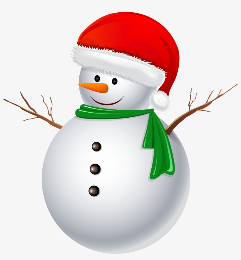 Snowman Transparent Clip Art Image, transparent png
