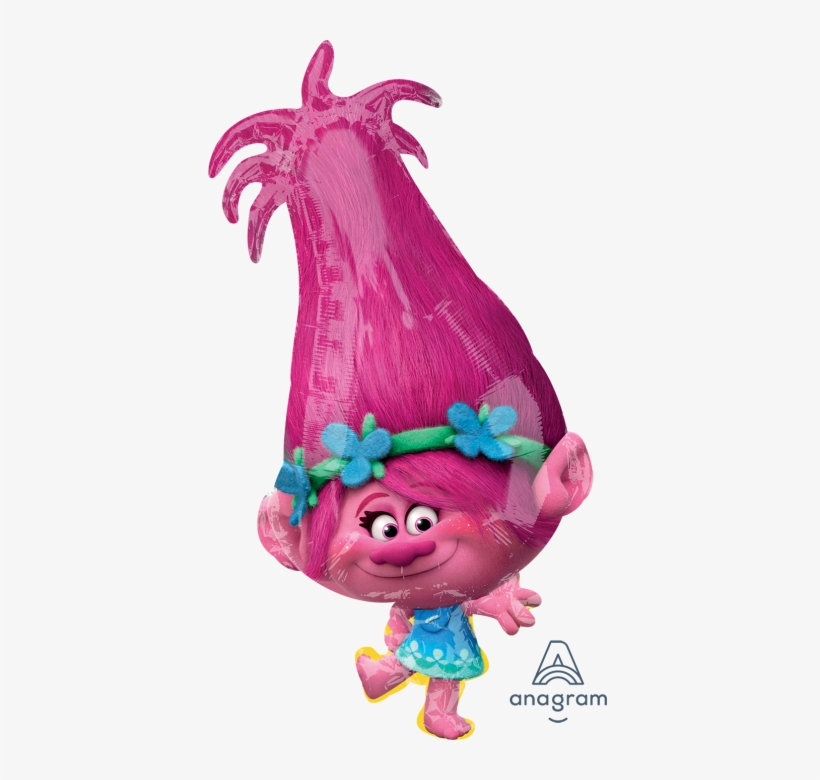 Trolls Super Shape Balloon, transparent png