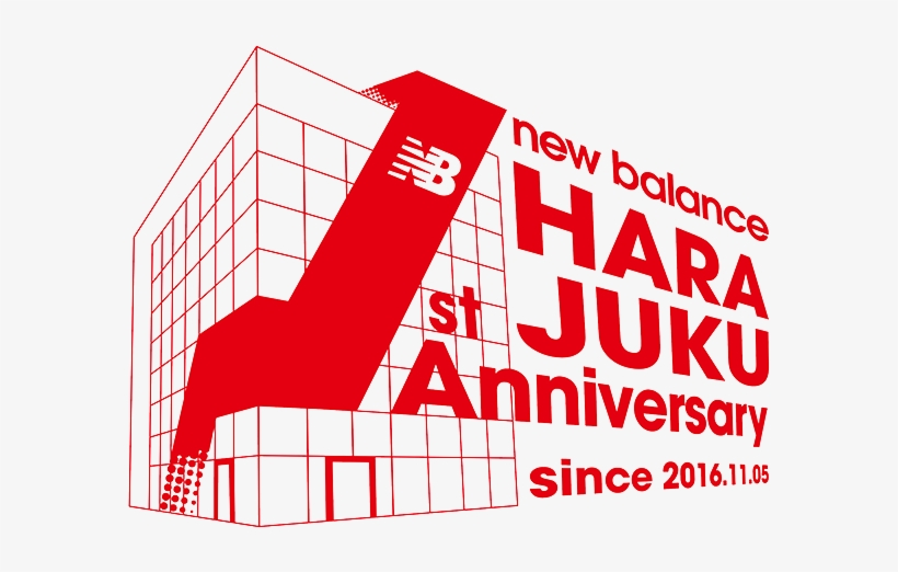 Newbalance Harajuku 1st Anniversary5 - Graphic Design, transparent png