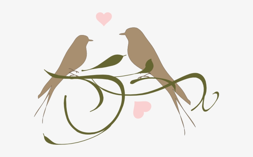 Love Birds Png Clip Art Freeuse Stock - Love Clipart Black And White, transparent png