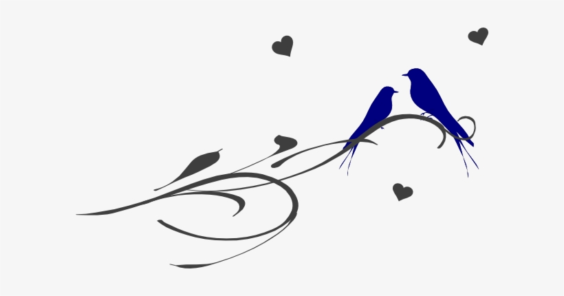 Love Birds On A - Einfaches Elegantes Vogel-strudel-willkommen Karte, transparent png