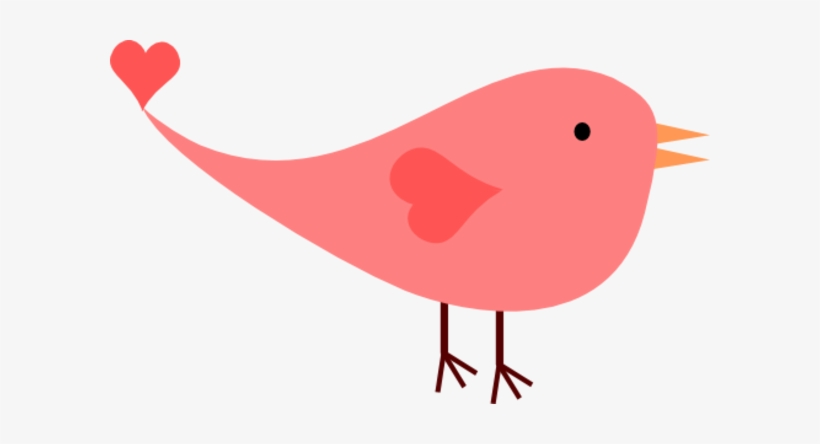 Pink Female Love Bird - Cute Bird Clipart Png, transparent png