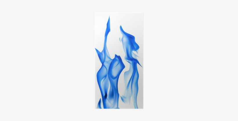 Illustration With Isolated Blue Flame Poster • Pixers® - Blue, transparent png