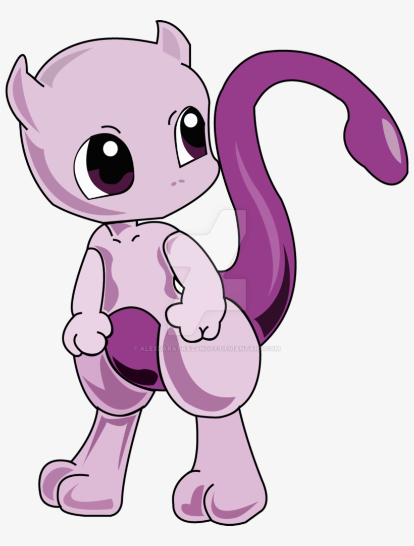 Pokemon Clipart Mewtwo - Miutu Pokemon Chibi, transparent png
