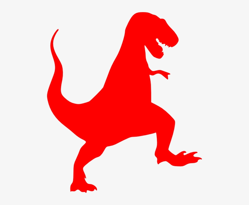 T Rex Silhouette, transparent png