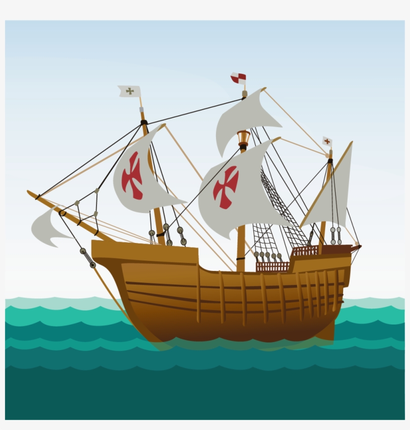 Sailing Ship Photoshop Brush - Пнг Корабль Деревянный, transparent png