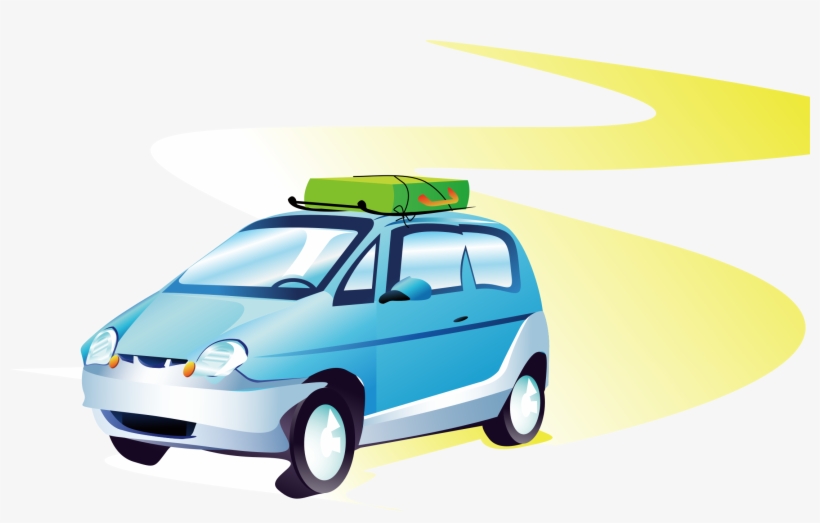 Jpg Library Car Traveling Clipart - Travel Car Vector Png, transparent png