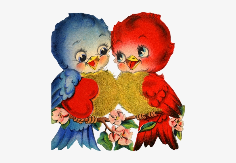 Two Love Birds - Valentine With Birds, transparent png