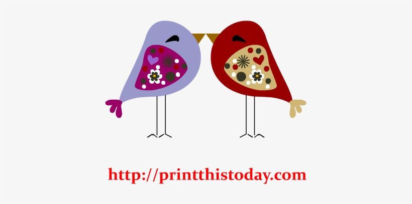 Love Birds Clipart - Clipart Of Love Birds, transparent png