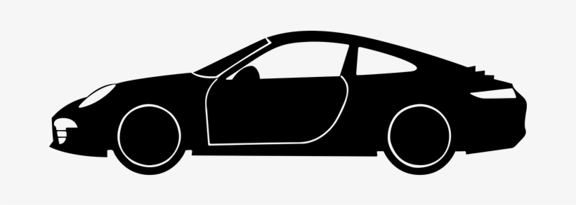 Automobile Car Drive Porsche Silhouette Tr - Porsche Silhouette, transparent png