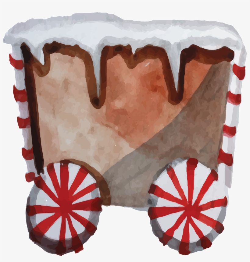 Hand Painted Watercolor Winter Snow Car Transparent - Watercolor Painting, transparent png