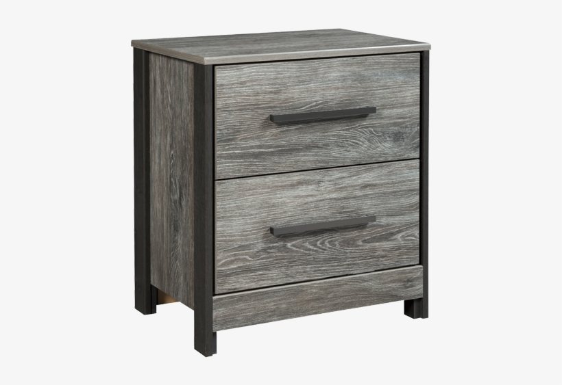 Shop Night Stands - Signature Design By Ashley Cazenfeld Black/gray 2 Drawer, transparent png