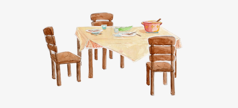 Omitted Watercolor Production Art For Tat Commercial - Chair, transparent png