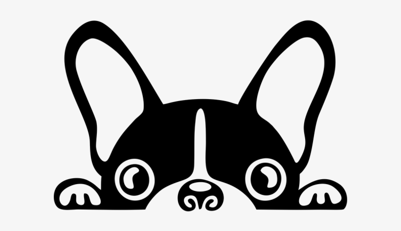 French Bulldog Decal, transparent png