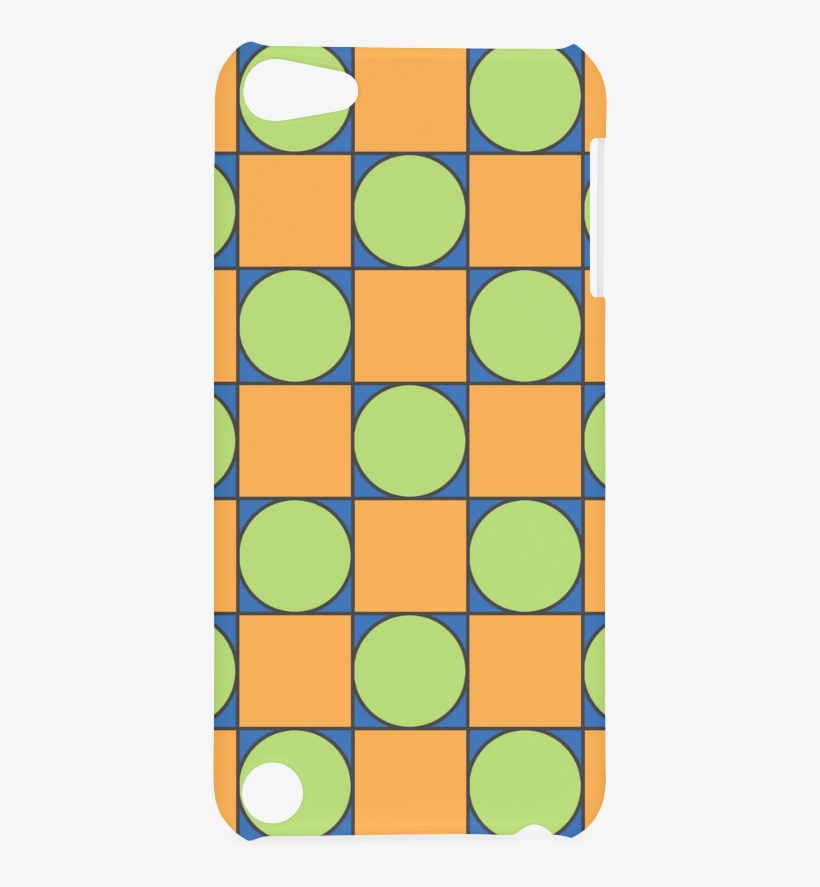 Green And Orange Geometric Pattern Hard Case For Ipod, transparent png
