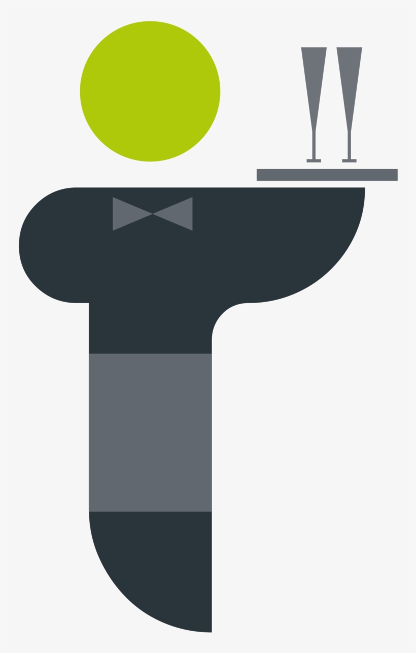 Graphic Figures Waiter 2, transparent png