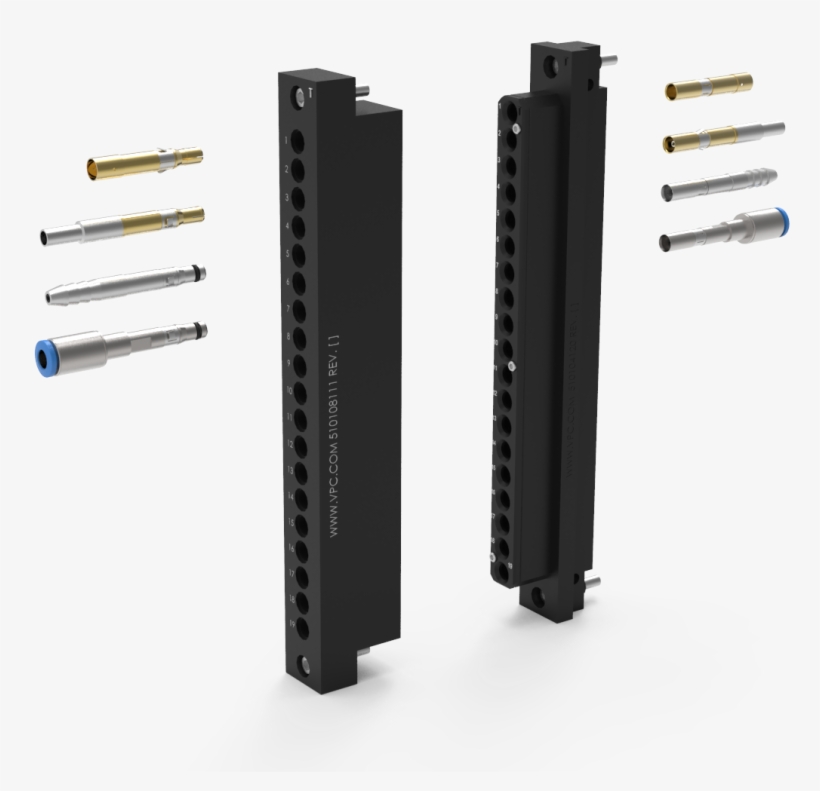 Variety Of Mini Pneumatic Contacts In A 90 Series Module, transparent png