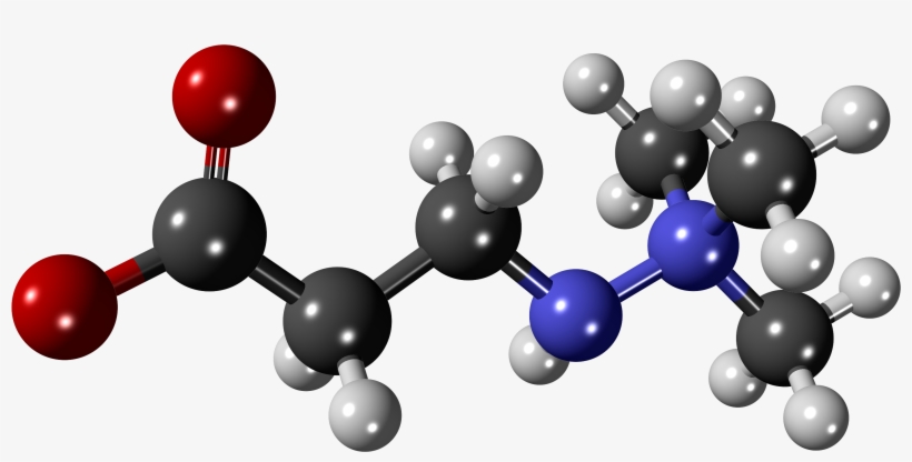 File - Mildronate - 3d - Scaled Ball And Stick Model, transparent png