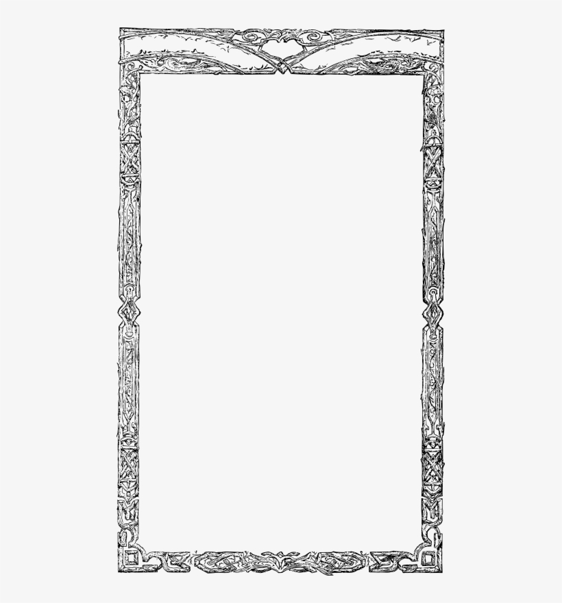 Creepy Ornate Frame, transparent png